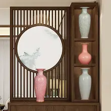景徳鎮製 陶磁器 裂け目のある花瓶【インテリア・オフィス・書斎・装飾品】