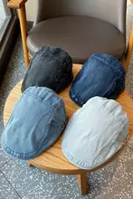 デニムキャップ メンズ【ストリートスタイル・ブリティッシュ風・レトロ・バケットハット】