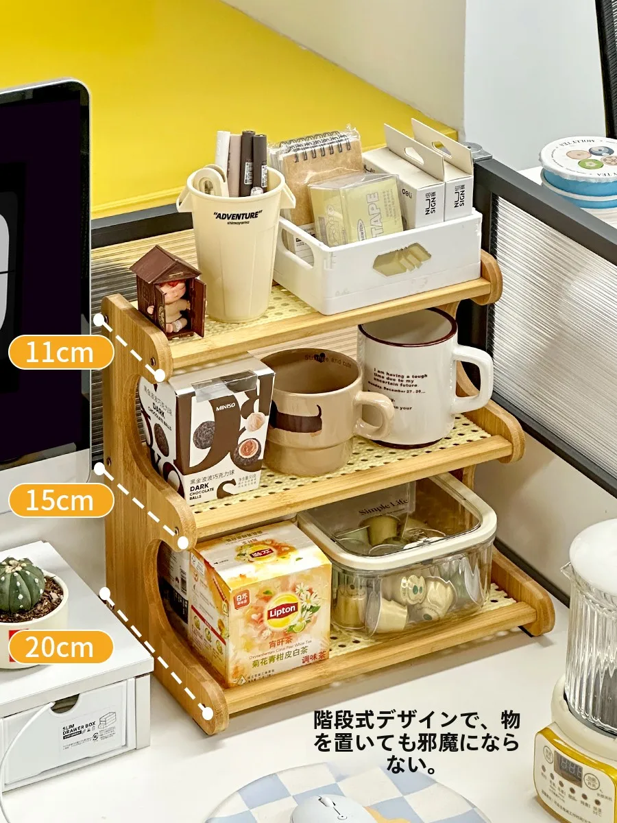 デスクに合う雑貨はどれがおすすめ？藤風ラタン収納ラックの選び方と実際の使い心地