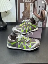 メッシュ素材のレディース厚底スニーカー【ラウンドトゥ・カラーブロック・通気性・クッション性】