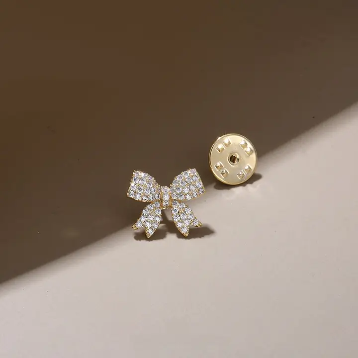 ヴィンテージ風リボンブローチ【高級感・夏用・装飾用】