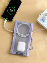 デジタル整理ポーチ【携帯充電器・イヤホン用・便利な旅行収納】