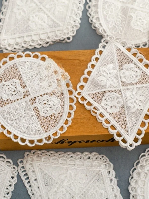 厚手ポリエステル製エンボス刺繍ダイヤモンド布パッチ：ハンドメイド副業で販売しやすい雑貨の実用性と収益性