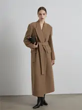 AfuShop クラシックテーラードコート【100%ウール・ロング丈・おしゃれなテーラーカット】