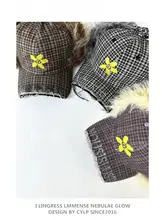 タータンチェックの羊羔绒防寒マフラーキャップ【男女兼用・耳あて付き・秋冬用・スキー対応】
