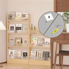 収納ラック スリムキャビネット 書架 マルチレベル 家庭用 ストレージ ウォールキャビネット 創造的