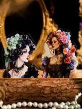 バレット ジャーナル シール ミステリー サイド タイプ レトロ スタイル キャラクター グリーティングカード デコレーションシール