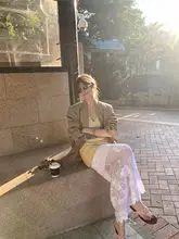 女性用 蕾丝スカート【シンプルスタイル・カジュアル・フレアデザイン】