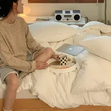 赤ちゃん向けニット天竺コットン製の冬秋用ベッドリネン【全棉・掛け布団カバー・シーツ・マットレスカバー】（セットアップ対応）