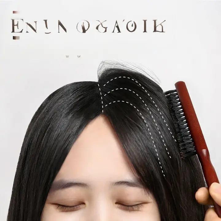 尖尾猪毛ブラシ【髪型スタイリング・ふんわりカール用】
