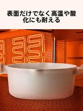 チタン製 スター石のノンスティック鍋【蒸し煮・お粥・シチュー用・家庭用】