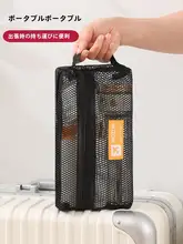 大容量 メイクポーチ【女性用・持ち運び便利・透明メッシュ・旅行用収納】