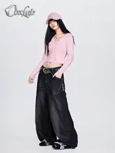 セクシーなVネックダンスシャツ【リボン付き・長袖・ジャズスタイル】