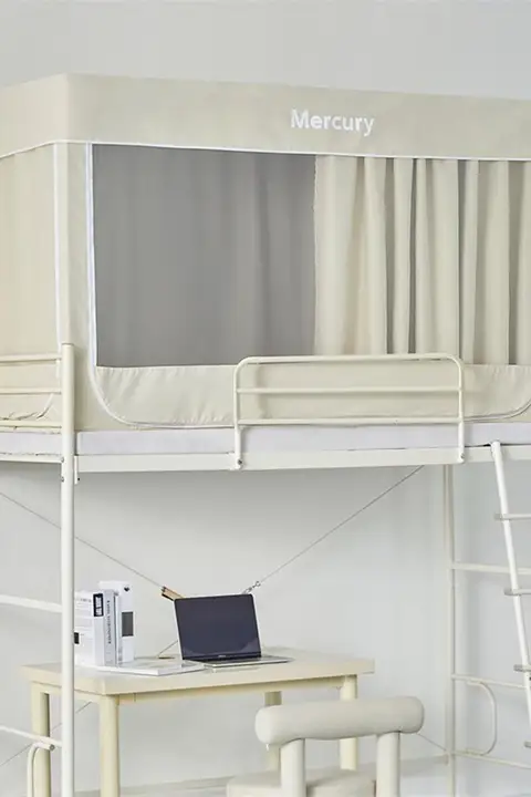 STARZHOME 学生向け遮光ベッドカーテン【一体型・カーテン・蚊帳付き】（セットアップ対応）