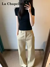 スラックス レディース フレアパンツ ハイウエスト ドレープ ワイド カーキ 秋