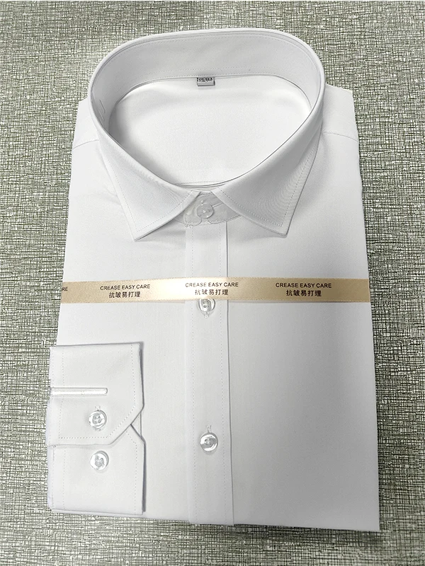 グレーの長袖ワークシャツ【標準タイプ・メンズ】