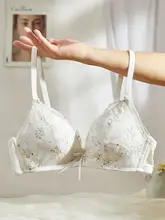 レースノンワイヤーブラジャー【夏用・極上の柔らかさ・大きい胸をカバー】