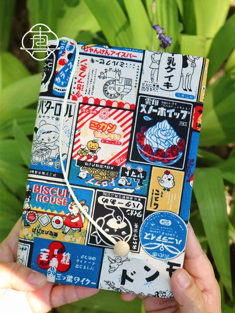ビンテージ風ハンドメイド布製手帳カバー：おしゃれなプチギフトとしての実用性とデザイン価値