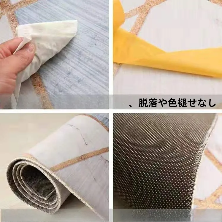 円形玄関マット 厚手グレーラグ：滑りにくいクッションフロアの実用性とサイズ選定ガイド