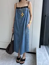 デザイン性のある切替キャミソールロングドレス【春夏用�・ドレープデザイン】