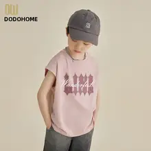 タンクトップ キッズ ボーイズ 英字プリント 薄手 ノースリーブTシャツ トップス 夏