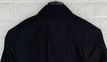 春夏の黒の万能ジャケット シャツ
