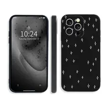 シンプルでおしゃれなブラックiPhone用保護ケース【iPhone16・17pro max・Xiaomi15対応・個性的なデザイン】