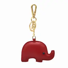 キーホルダー バッグチャーム 本革 牛革 ハンドメイド 象 開運 幸運 キーリング しおり 車キー 革小物