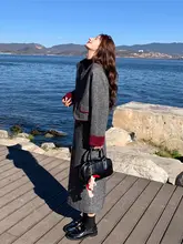 グレーのツイード風スカート【春秋用・女性・高級感あるデザイン・華やか】（セットアップ対応）