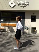 高腰コットンミニスカート【白黒・立体フリル・細見えデザイン・ロマンティックスタイル】