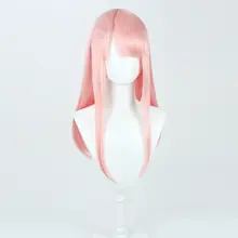 長いストレートヘアのコスプレウィッグ【キャラクター風・自然なグラデーション】