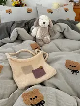 ブルーリボン付きクマデザインの水洗いコットン寝具4点セット【学生用・シングルベッド用】（セットアップ対応）