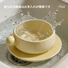 安定性のある陶器製の猫用食器【大口径・ペット用・水飲み・フードボウル】