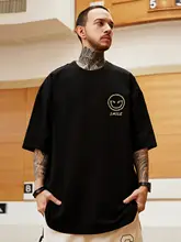 個性的なデザイン！ハードなハーレムスタイルTシャツ【半袖・ユニセックス・ゆったりシルエット】（セットアップ対応）