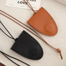 革製ネックレス【マグネット付き・眼鏡クリップ・ロングデザイン・アクセサリー】