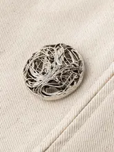 Basic House 米白色ハイエンド感立襟デザインボタン付きジャケット【レディース・クラシックスタイル】