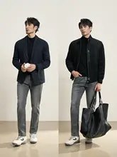 春秋用 デニムパンツ【ウォッシュ加工・レトロ風・ストレッチ素材】