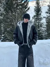 したシルエットの高いネックニットセーター【デコンストラクション・シンプルデザイン・冬用】