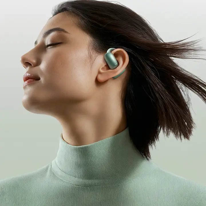オープン型Bluetoothイヤフォン【AI翻訳対応・耳掛け式・Apple適合】