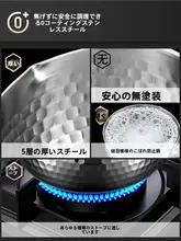 無塗装のステンレス製ミルクパン【一人用・家庭用・煮込み料理に最適】