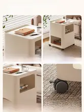 ナイトテーブル 家庭用 寝室 アイアン 創造的 移動 小型 収納キャビネット
