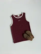 メンズ・レディース用アメリカンカラー刺繍ノースリーブTシャツ【カジュアル・運動用】
