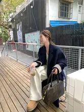 Hhyii ヴィンテージ風 2wayウールコート【ダブルフェイス・中ロング・女性用】