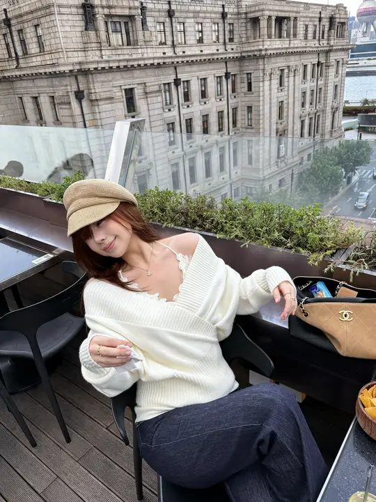 した着心地の暖かい長袖ニットカーディガン【大きいサイズ・ワイドシルエット・キャミソール付き】（セットアップ対応）
