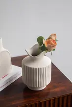 花瓶 素焼き 陶器 シンプル おしゃれ ヴィンテージ リビング インテリア オブジェ 「Tlife Simple」