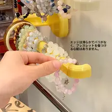 ブレスレットスタンド 吸盤式 穴あけ不要 壁掛け パワーストーン ビーズ バングル アクセサリー 収納 フック