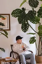 リアルなフェイクグリーンのゴムの木【インテリア用・リビング・オフィス向け】