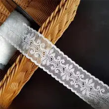 薄手のレーストリムと透け感のある生地【DIYドール衣装用・波状ドットデザイン】