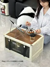 インダストリアルデザインのフリップトップ収納キャビネット【リビング・ベッドサイド・キャンプ風・多層小型収納】