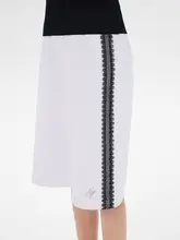 SNU 五分丈レーストリムショートパンツ【夏用・直筒・フィット・ホワイト】